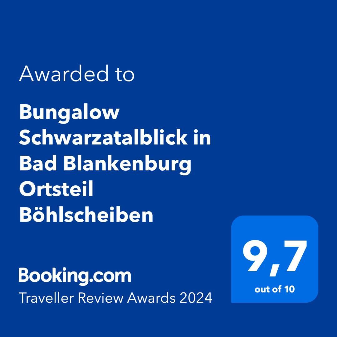 Bungalow Schwarzatalblick In Bad Blankenburg Ortsteil Boehlscheiben Exteriér fotografie